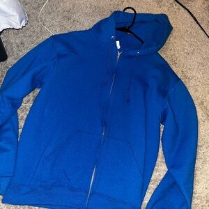 Men's Blue zip up Hoodie